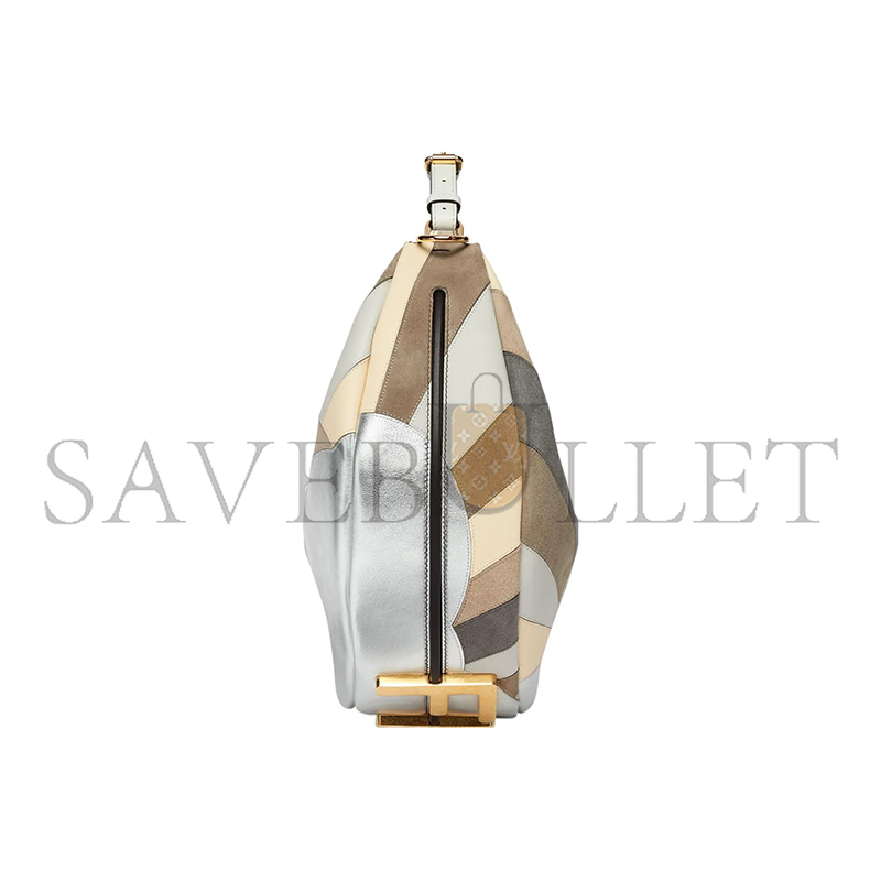 F**di F**digraphy bag striped leather and suede 8br799ajsqf1hnt (36*30*11m)